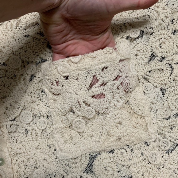 OAT New York Lace & Mesh Crop Top XL - Picture 10 of 12